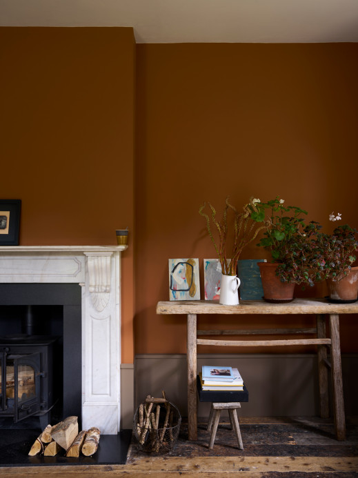 Farrow & Ball Flat Eggshell - 0,75l - Broccoli Brown 198
