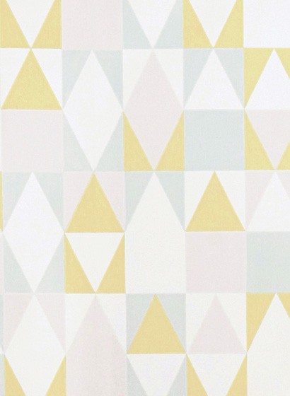 Tapete Alice von Majvillan - Soft Pink/ Yellow/ Grey