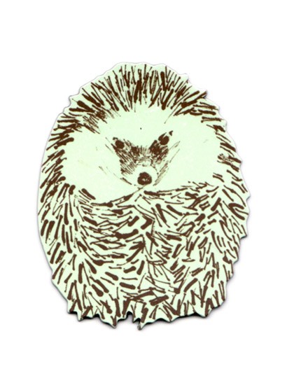 Magnet Hedgehog Round Junior von Sian Zeng - Green