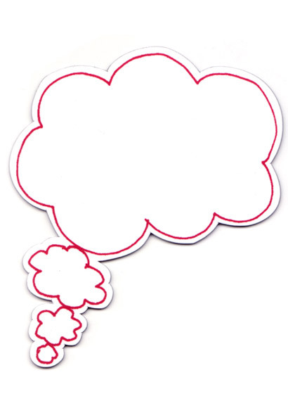Sian Zeng Magnet Thought Bubble Pink Left