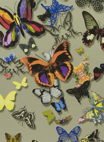 Christian Lacroix Tapete Butterfly Parade - Platine