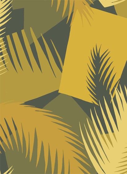 Cole & Son Tapete Deco Palm - Yellow