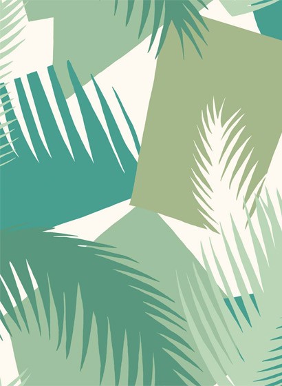 Cole & Son Tapete Deco Palm - Green