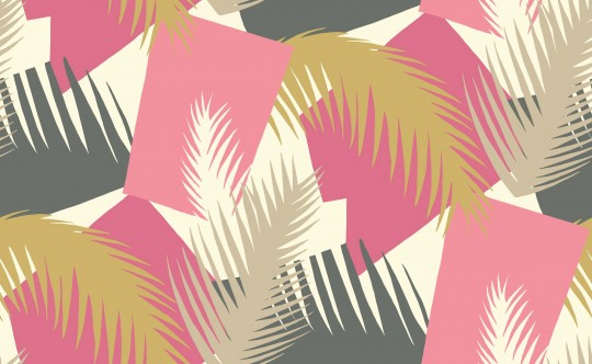 Cole & Son Carta da parati Deco Palm - Pink