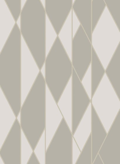Cole & Son Wallpaper Oblique Grey/ White