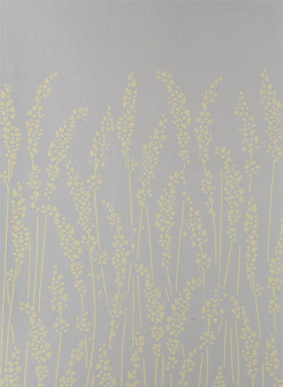 Farrow & Ball Wallpaper Feather Grass Ammonite/ Dayroom Yellow