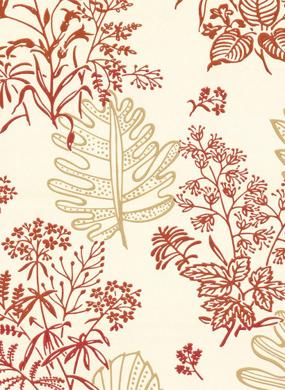 40er Jahre Tapete Norcombe von Little Greene - Jazz