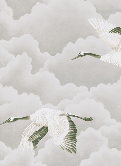 Tapete Cranes in Flight von Harlequin - Platinum