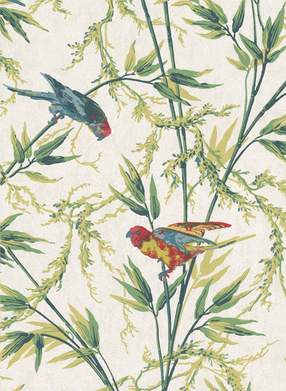 Little Greene Papier peint Great Ormond Street - Tropical