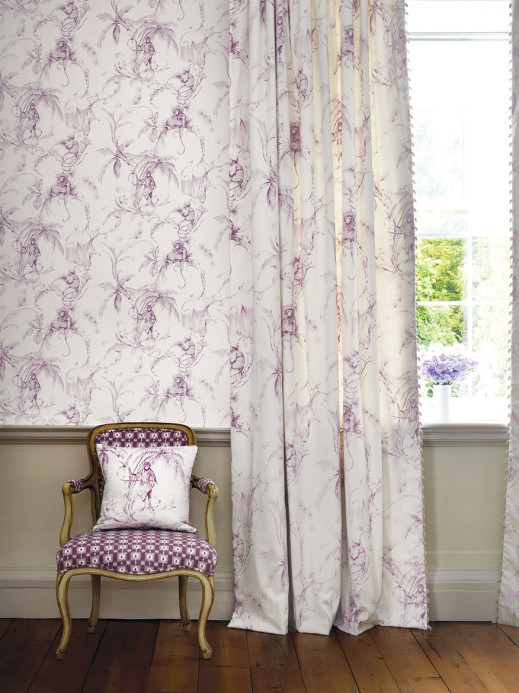 Nina Campbell Wallpaper Barbary Toile