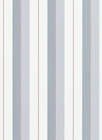 Tapete Aiden Stripe von Ralph Lauren - Navy/ Red/ White