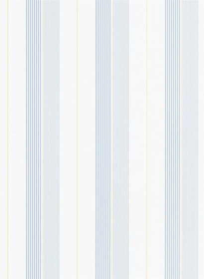 Tapete Aiden Stripe von Ralph Lauren - Blue/ Yellow