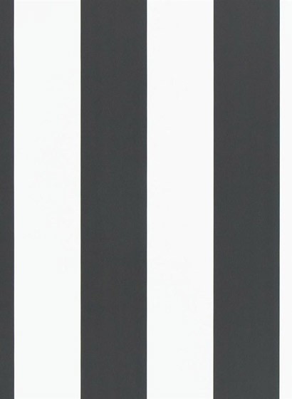 Ralph Lauren Tapete Spalding Stripe - Black/ White
