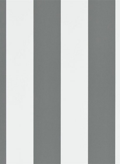 Ralph Lauren Papier peint Spalding Stripe - Grey/ White