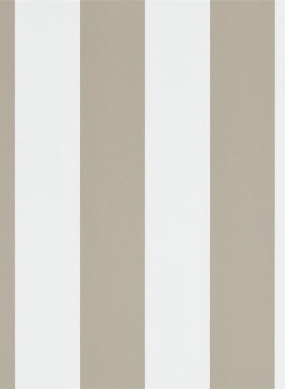 Ralph Lauren Papier peint Spalding Stripe - Sand/ White