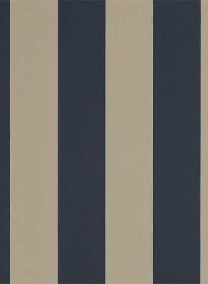 Ralph Lauren Papier peint Spalding Stripe - Navy/ Sand