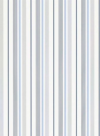 Ralph Lauren Wallpaper Gable Stripe French Blue