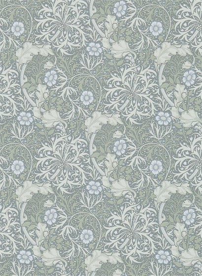 Morris & Co Wallpaper Seaweed Silver/ Ecru