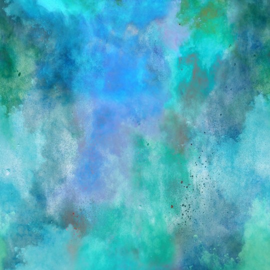 Wandbild Colour Clouds von Rebel Walls - Blau/ Grün