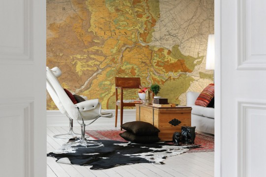 Wandbild Trails and Tracks von Rebel Walls