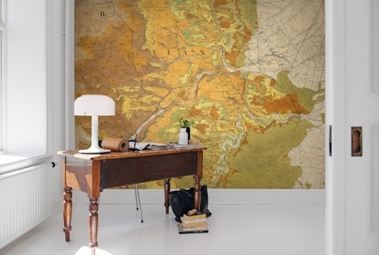 Wandbild Trails and Tracks von Rebel Walls