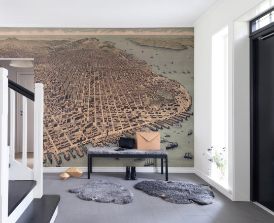 Wandbild A City Rises von Rebel Walls