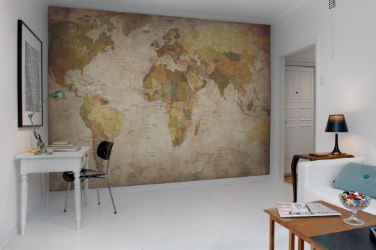 Wandbild World Map von Rebel Walls - Classic