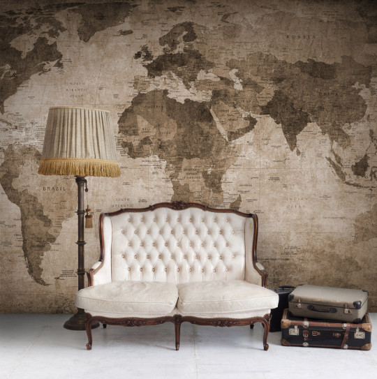 Wandbild World Map von Rebel Walls