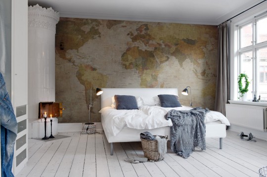 Wandbild World Map von Rebel Walls - Classic