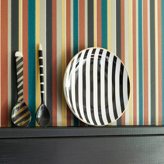 Little Greene Streifentapete Tailor Stripe - Bakerloo