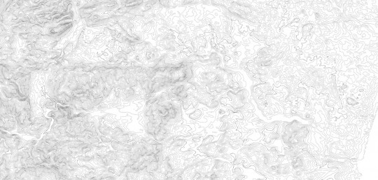 Wandbild Elevation Lines von Rebel Walls - White