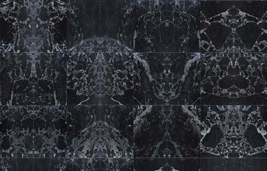 Black Marble Wallpaper von Piet Hein Eek - Mirror