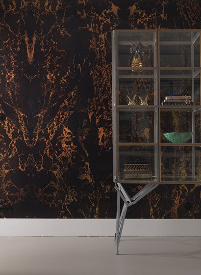 NLXL Wallpaper NLXLn Black Metallic Marble
