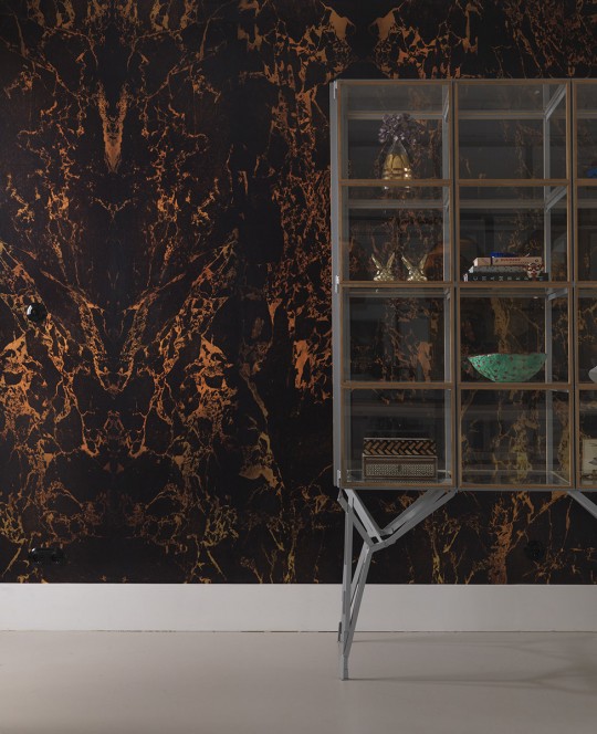 NLXL Wallpaper NLXLn Black Metallic Marble