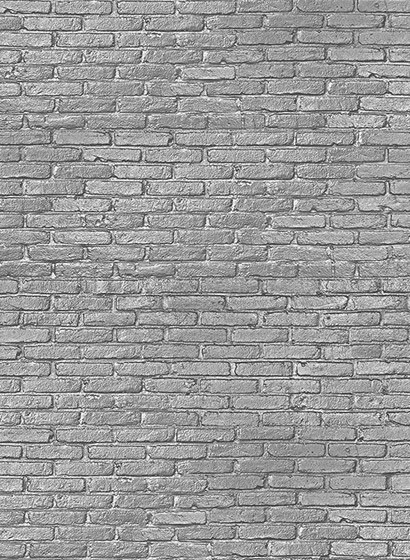 Silver Grey Brick Wallpaper von NLXL Tapeten