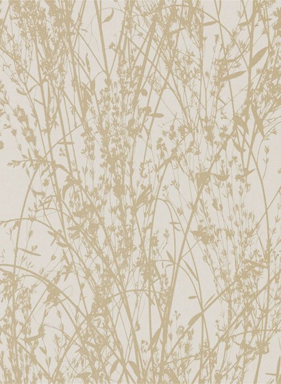 Sanderson Carta da parati Meadow Canvas - Wheat/ Cream