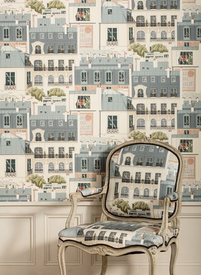 Manuel Canovas Wallpaper Les Toits de Paris