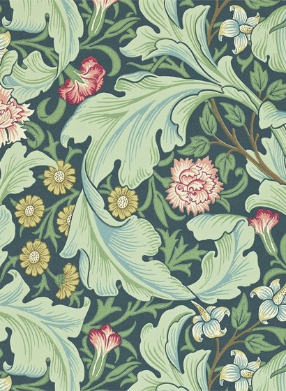 Morris & Co Wallpaper Leicester Woad/ Sage