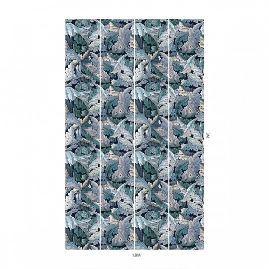 House of Hackney Tapete Acanthus - Blue/ Midnight