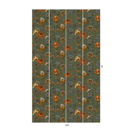 House of Hackney Papier peint Artemis - Moss-Green