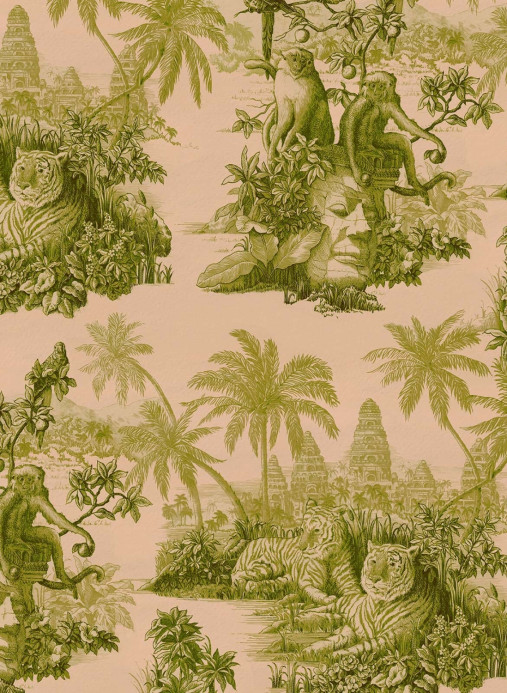 House of Hackney Papier peint Sumatra - Blush/ Pear Green