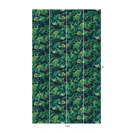 House of Hackney Wallpaper Limerence - Malachite