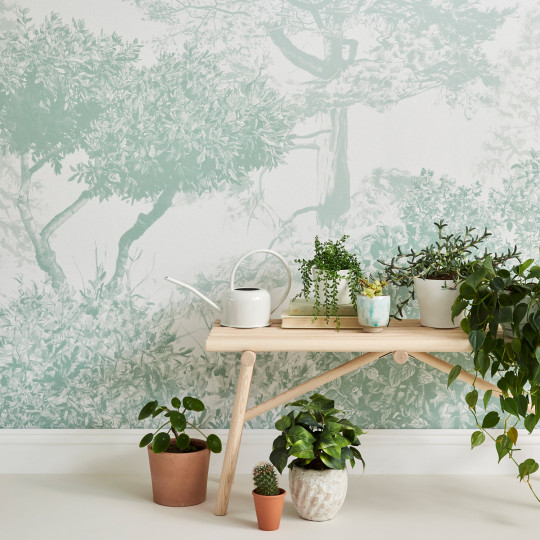 Sian Zeng Wandbild Hua Trees - Dusty Green