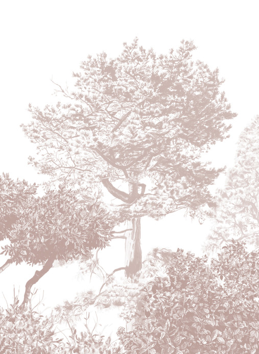 Sian Zeng Papier peint panoramique Hua Trees - Brown