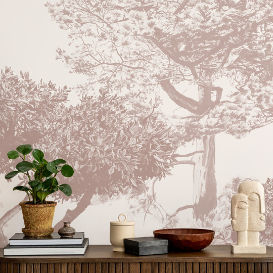 Sian Zeng Mural Hua Trees - Brown