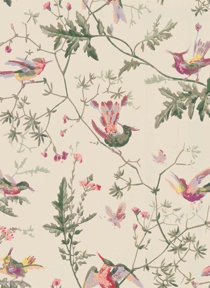 Cole & Son Papier peint Hummingbirds - Original/ Multi-colour