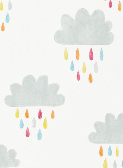 Scion Carta da parati April Showers - Slate/ Pickle/ Paper