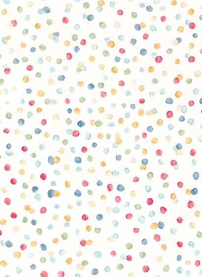 Scion Papier peint Lots of Dots - Pistachio/ Pimento/ Denim