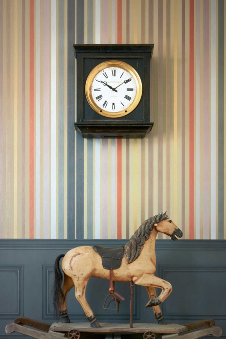 Cole & Son Wallpaper Carousel Stripe Linen