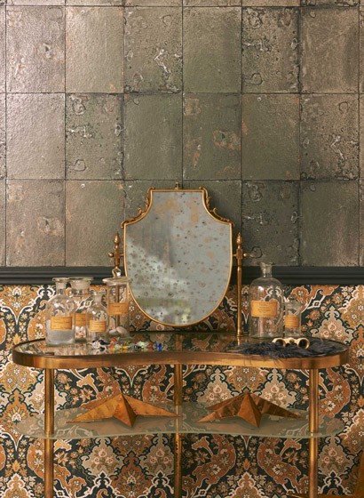 Shabby Chic Tapete Antique Mirror von Cole & Son
